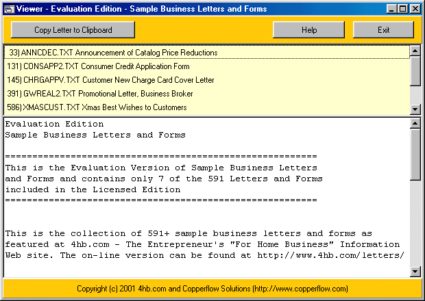 591+ Sample Business Letters and Forms Screenshot